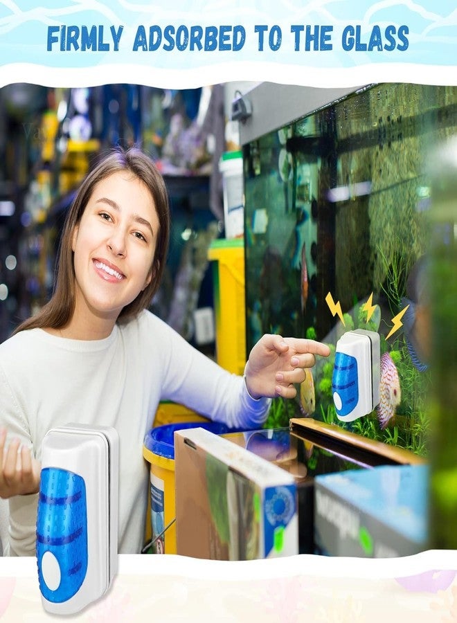 VAYINATO® 2 in 1Double Sided Magnetic Fish Tank Glass Cleaner and Aquarium Vaccum Syphon Pipe Fish Tank Gravel Cleaner by Petzlifeworld - Image 5